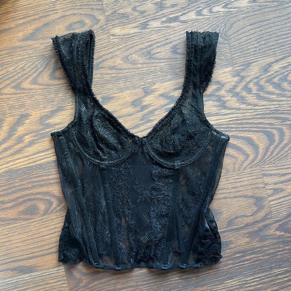 Lioness SOME LIKE IT HOT LACE CORSET black